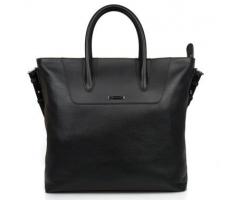 Женская кожаная сумка Jaguar Leather Tote Bag – Black